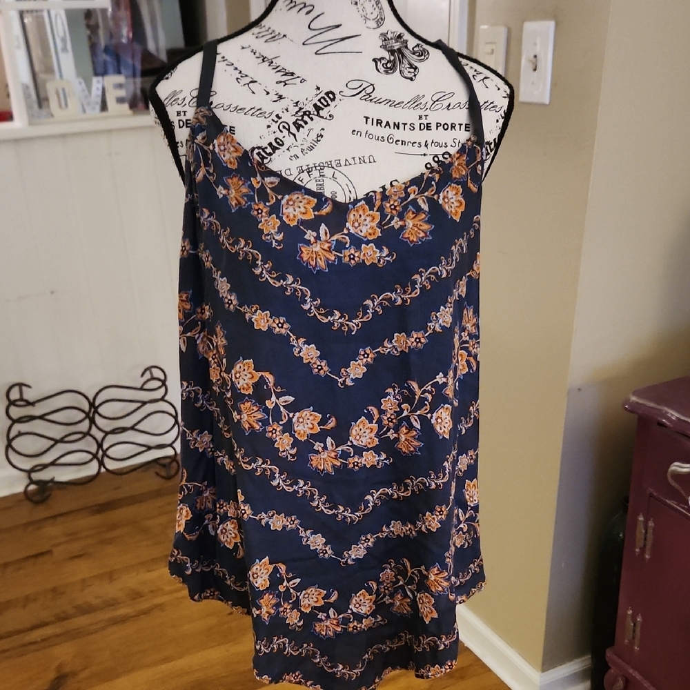 3/$20  Maurices Orange and Blue Camisole Tank Top